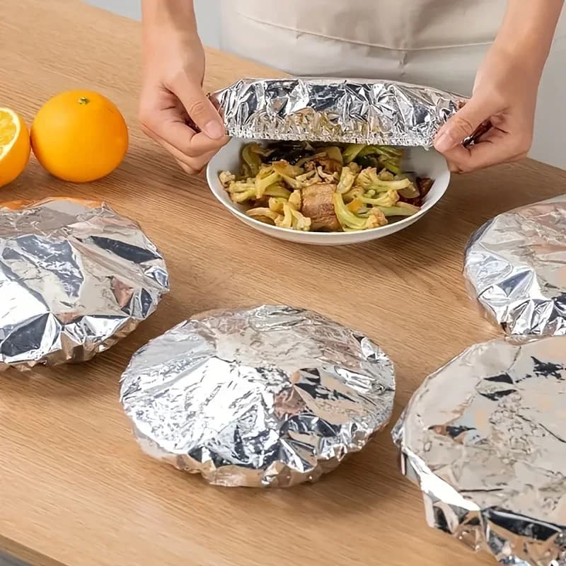 Termoizolacijski pokrovi iz aluminijaste folije za posode, 10/100 kosov