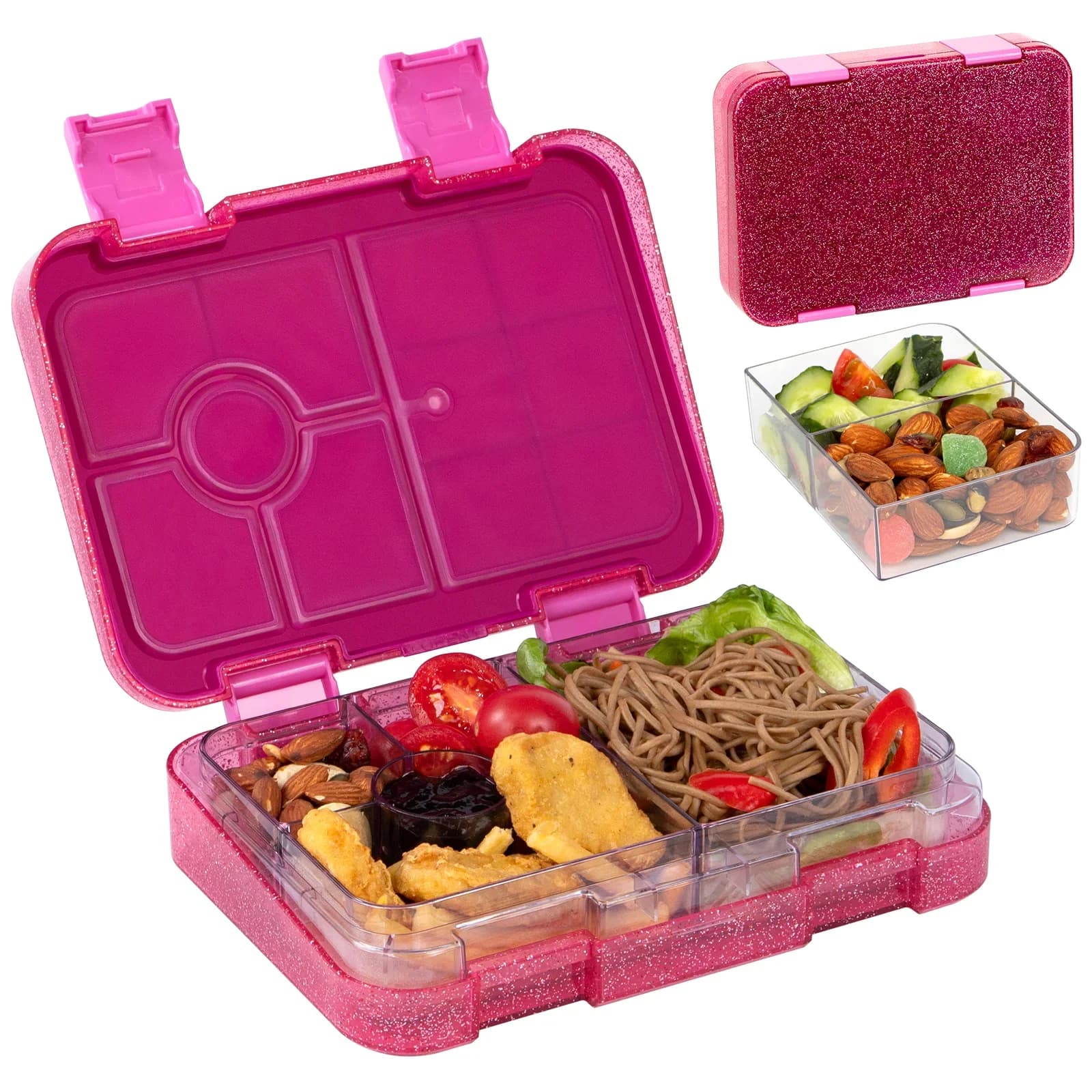 Prenosna tesnilna posoda za malico, študentski bento box, primerno za mikrovalovno pečico, posoda za hrano in sadje z vilicami in žlico