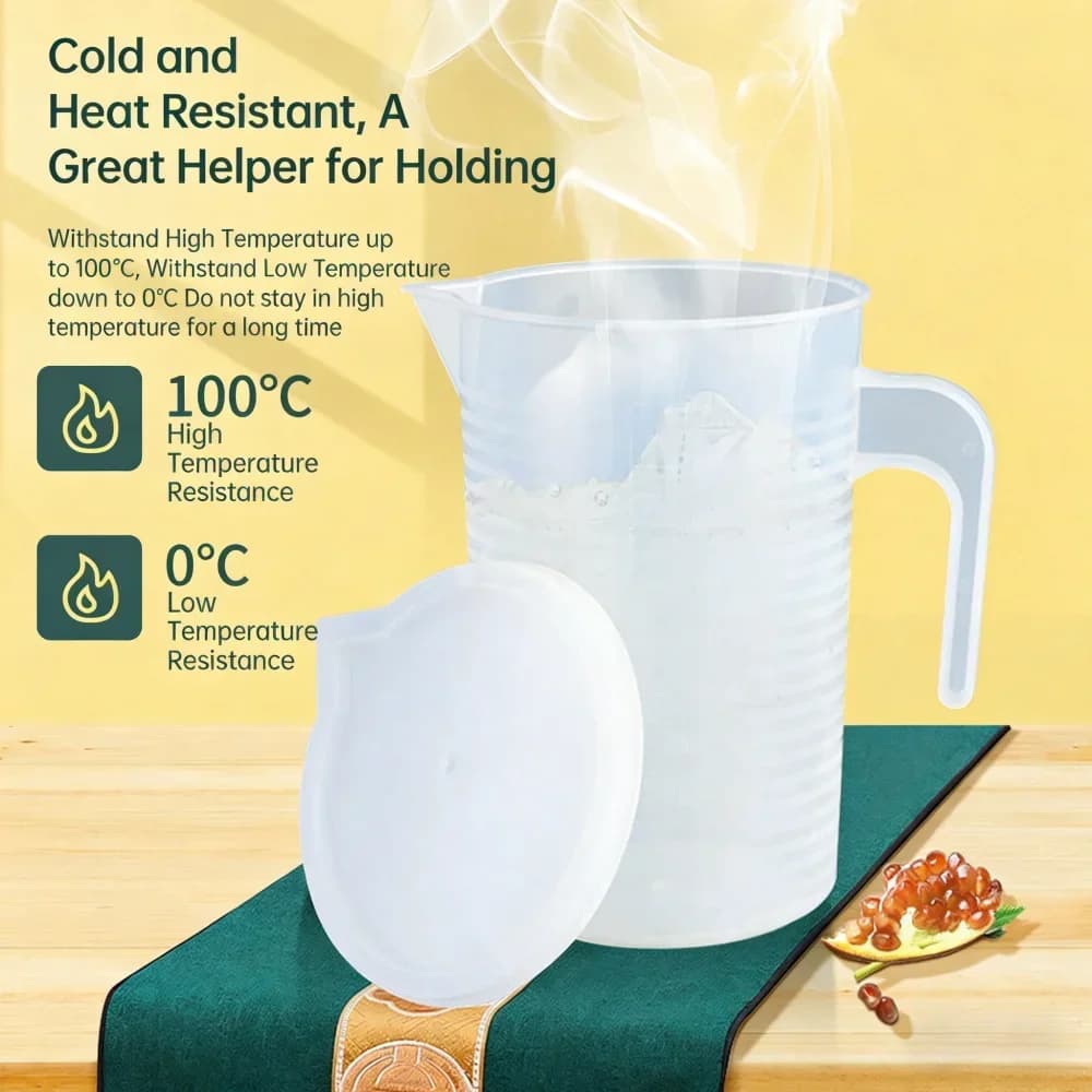 Plastična merilna posoda za živila z merilno skalo (100–5000 ml)