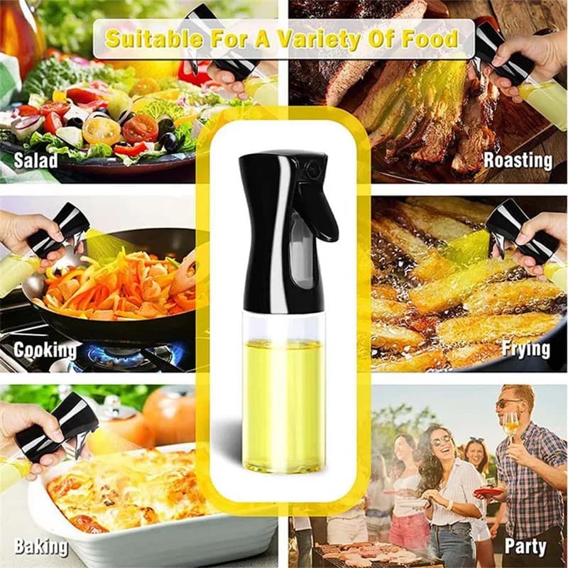 Razpršilnik za jedilno olje za kuhinjo in cvrtnik na vroč zrak (100/200/300/500 ml)