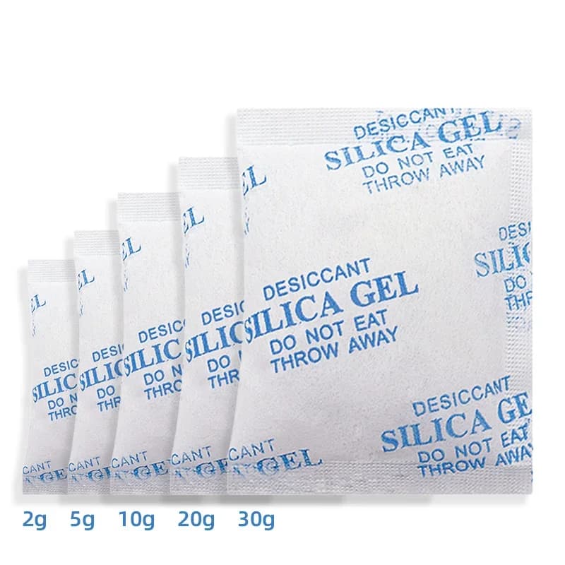 Paket nestrupenega silikagela za sušenje 2/5/10/20/30g, vrečke za razvlaževanje in vpijanje vlage za kuhinjo in bivalne prostore