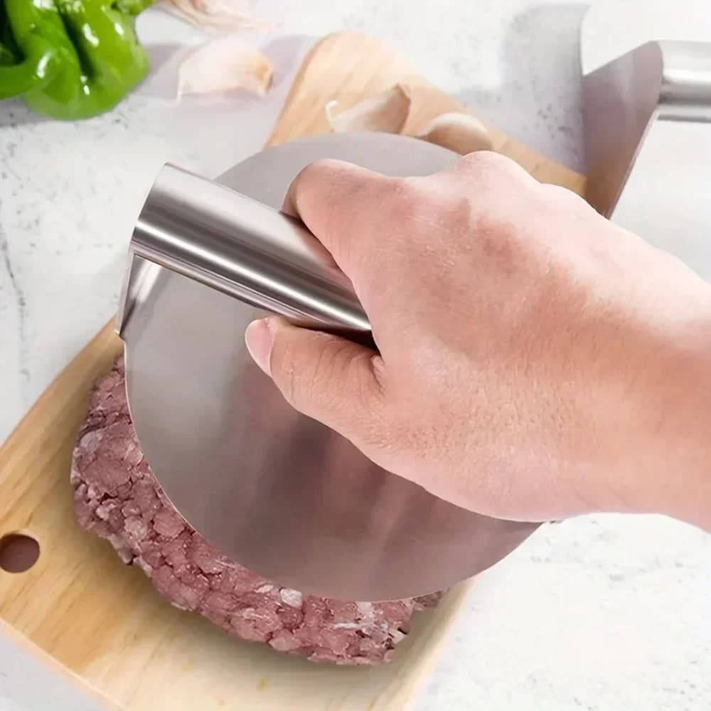 Stiskalnica za smash burgerje iz nerjavečega jekla | Pripomoček za pleskavice