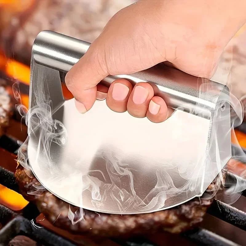 Stiskalnica za smash burgerje iz nerjavečega jekla | Pripomoček za pleskavice
