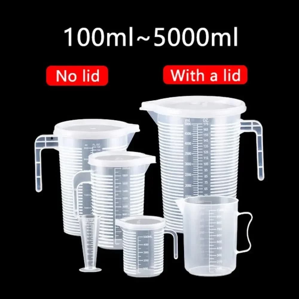 Plastična merilna posoda za živila z merilno skalo (100–5000 ml)