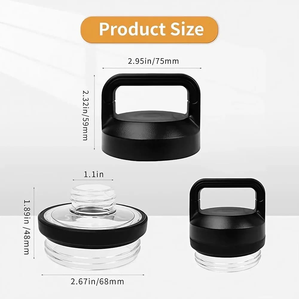 1/2/3 kos nadomestni pokrov Rambler Chug, združljiv z modeli YT 18oz, 26oz, 36oz, 64oz – dodatek za športne lončke