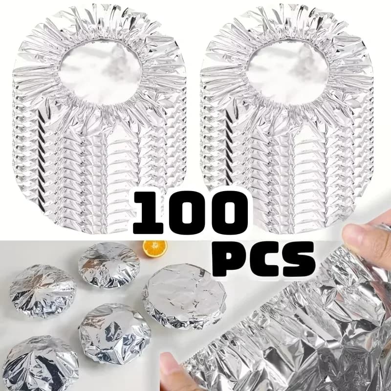 Termoizolacijski pokrovi iz aluminijaste folije za posode, 10/100 kosov