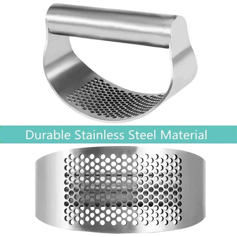 Ročni stiskalnik za česen in ingver iz nerjavečega jekla